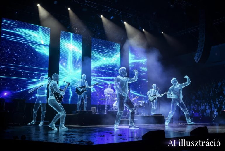 Hologram figurák kelnek életre a színpadon
